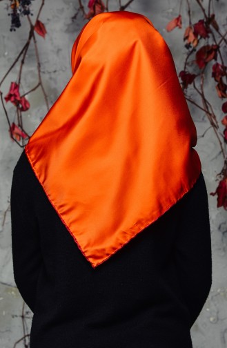 Colorful Plain Twill Scarf 2128-04 Orange 2128-04