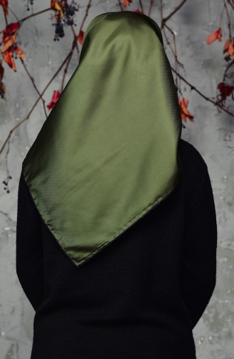 Colored  Plain Twill Scarf 2128-07 Green 2128-07