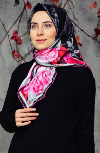 Patterned Twill Scarf 95233-04 Candypink 95233-04