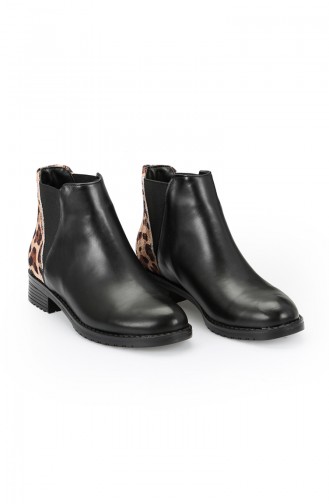 Dame Boot 11270-01 Schwarz Leopard 11270-01