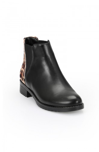 Dame Boot 11270-01 Schwarz Leopard 11270-01