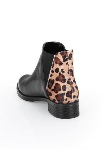 Dame Boot 11270-01 Schwarz Leopard 11270-01