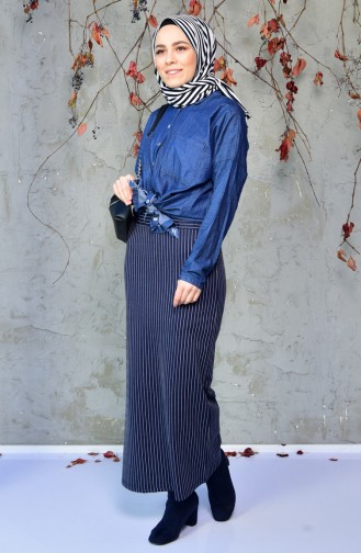 Navy Blue Rok 5962-06