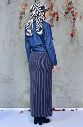 Navy Blue Rok 5962-06