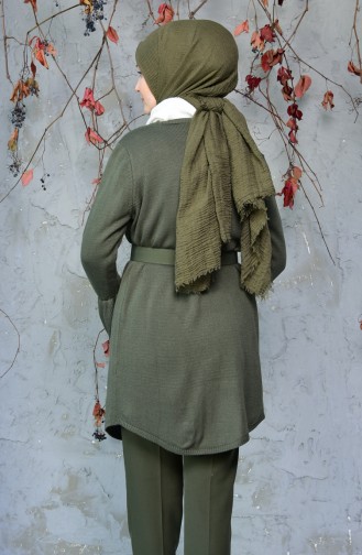 Strickjacke mit Spanischerarm 0552-02 Khaki Grün 0552-02