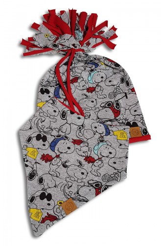 Bonnet et Bavoir Bébé BEBSB003-01 Gris 003-01