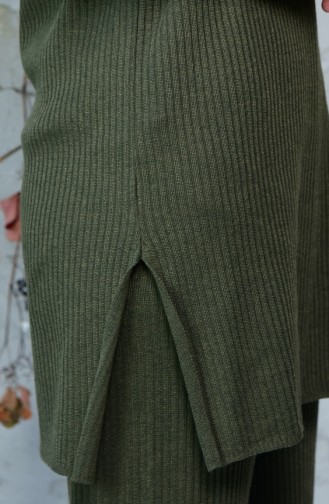 Thin Tricot Tunic Trousers Double Suit 4094-04 Khaki Green 4094-04