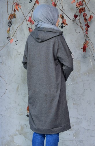 Hooded Sports Tunic 0416-05 Dark Anthracite 0416-05