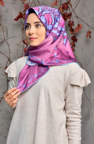 Patterned Twill Scarf 95232-06 Rose Dry 95232-06