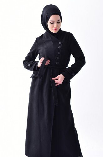 Caban a Ceinture 4428-01 Noir 4428-01