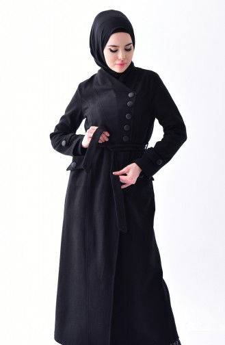 Belted Cachet Outerwear Coat 4428-01 Black 4428-01