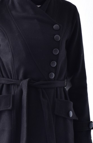 Caban a Ceinture 4428-01 Noir 4428-01
