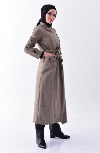 Belted Cachet Outerwear Coat 4428-04 Mink 4428-04