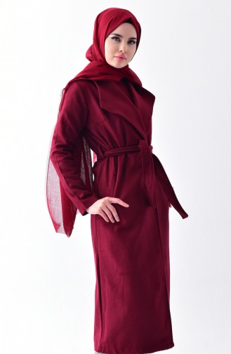 Belted Cape 4528-03 Claret Red 4528-03