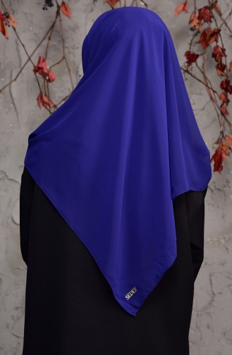 Plus Size Crepe Scarf 50024-129 Light Navy Blue 50024-129