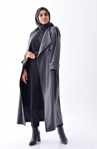 Düğmeli Tunik 5006-03 Siyah 5006-03