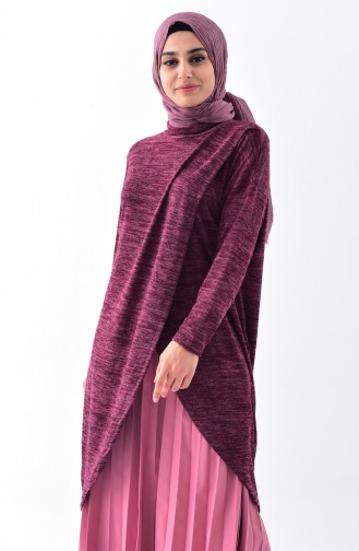 Front Crossed Tunic 0735-05 Claret Red 0735-05