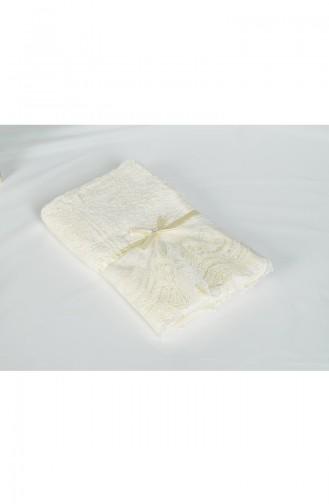 Bamboo Laced 50X90 Face Towel 3440-02 Cream 3440-02