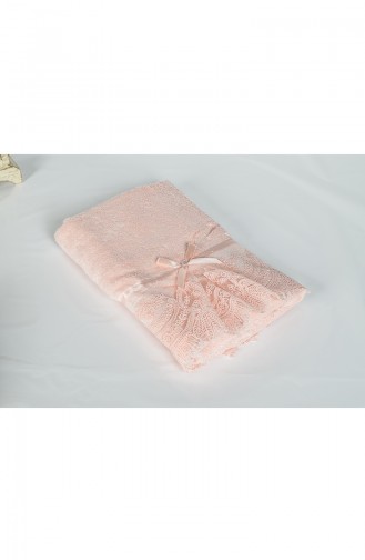 Bamboo Laced 50X90 Face Towel 3440-04 Powder Pink 3440-04