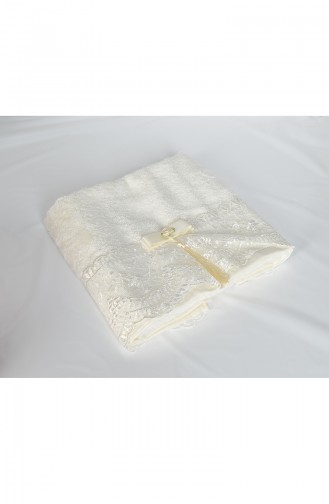 Bamboo Laced 50X90 Face Towels 3464-01 Cream 3464-01