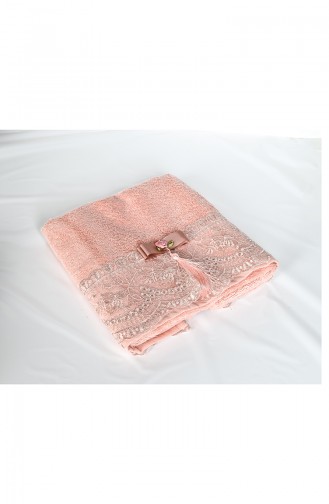 Bamboo Laced Lacy 50X90 Face Towels 3464-03 Pink 3464-03