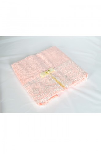 Bamboo Laced 50x90 Face Towel 3464-04 Powder Pink 3464-04