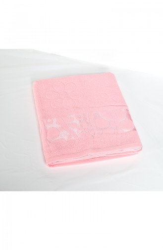 Pamuk Jakarlı 100x150 Banyo Havlusu 3470-04 Pembe 3470-04