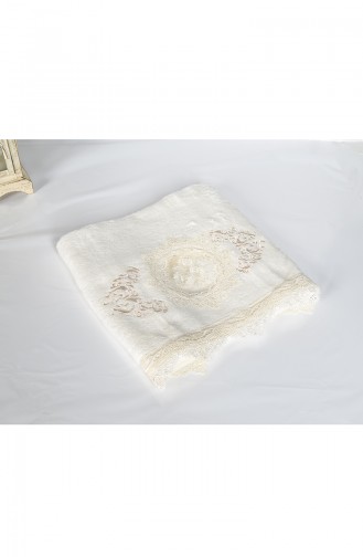 Serviette de visage 50x90 Dentelle 3480-03 Creme 3480-03