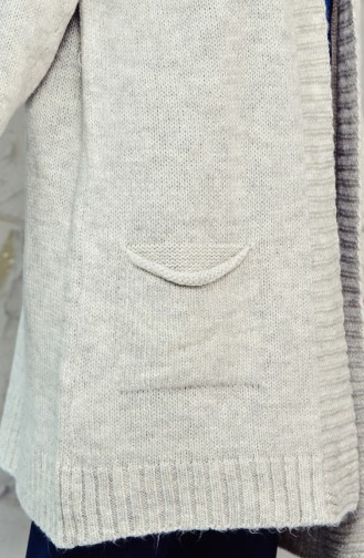 Knitwear Pockets Cardigan 7106-02 Beige 7106-02