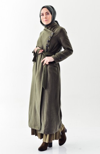 Belted Cachet Coat 4428-06 Khaki 4428-06