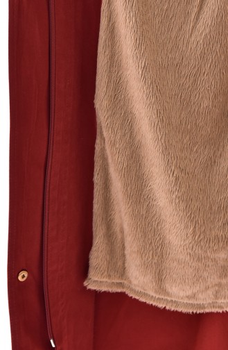 Furry Hooded Coat 1004-02 Tile 1004-02