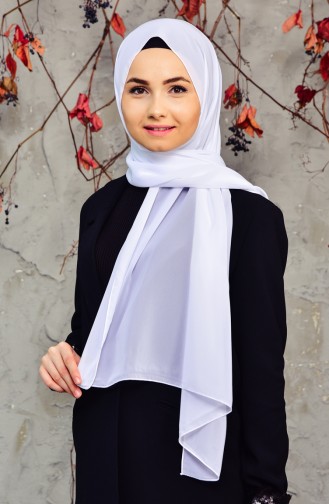 شال أبيض 15000-02