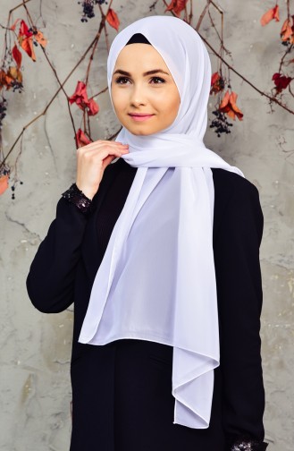 شال أبيض 15000-02