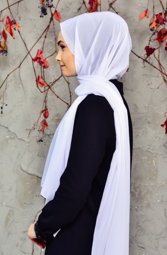 شال أبيض 15000-02