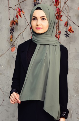 Long Chiffon Shawl 50025-111 Khaki 50025-111