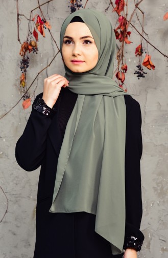 Long Chiffon Shawl 50025-111 Khaki 50025-111