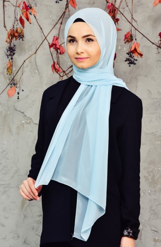 Long Chiffon Shawl 50025-132 Water Green 50025-132
