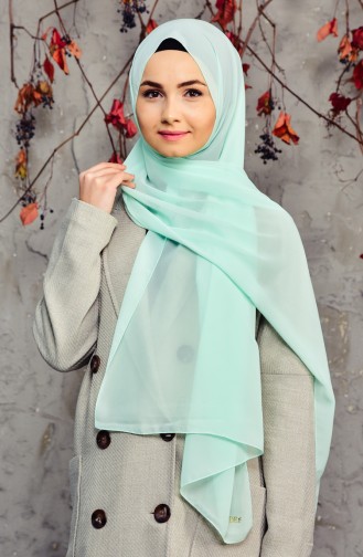 Long Chiffon Shawl 50025-143 Green 50025-143