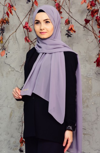 Long Chiffon Shawl 50025-14 Dark Gray 50025-14