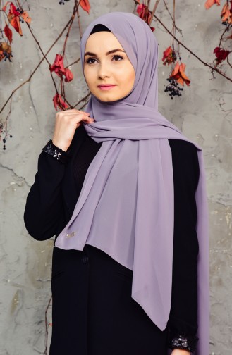 Long Chiffon Shawl 50025-14 Dark Gray 50025-14