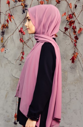 Long Chiffon Shawl 50025-38 Dried Rose 50025-38