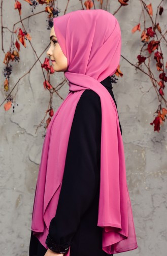 Long Chiffon Shawl 50025-38A Dark Dried Rose 50025-38A