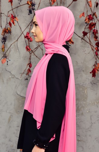 Long Chiffon Shawl 50025-39 Pink 50025-39