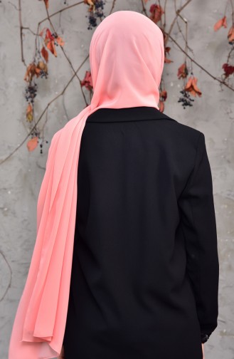 Long Chiffon Shawl 50025-43 Dark Salmon 50025-43