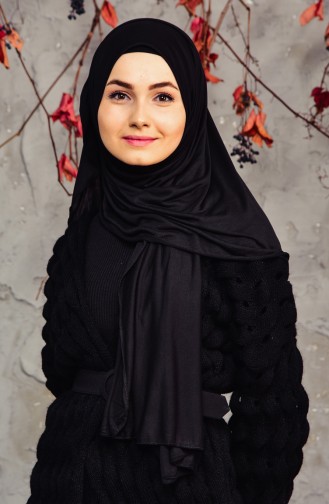 شال قطن 9006-04 لون اسود 9006-04