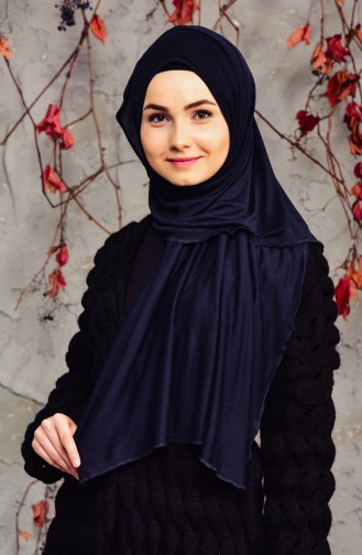 Cotton Shawl 9006-06 Navy 9006-06