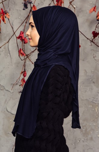 Cotton Shawl 9006-06 Navy 9006-06