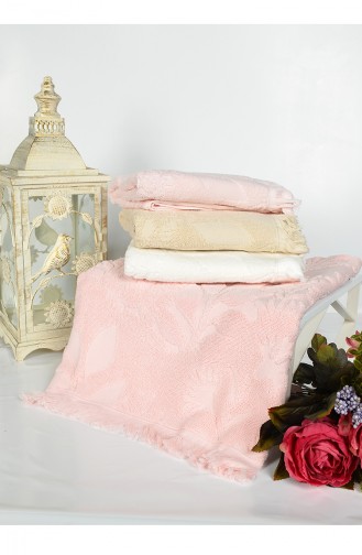 Cotton Jacquard 50X90 Face Towel 3447-01 Pink 3447-01
