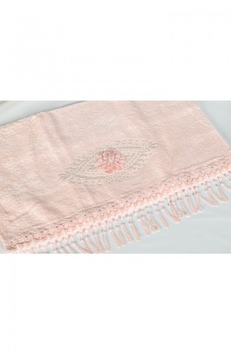 Bamboo Laced 50X90 Face Towel 3453-04 Powder Pink 3453-04