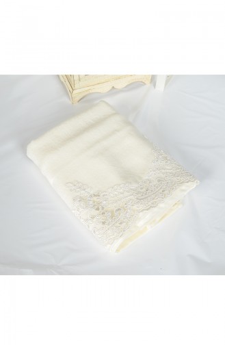 Cotton French Lacy 50x90 Face Towel 3463-01 Cream 3463-01